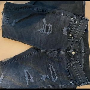 Mens ripped jeans
